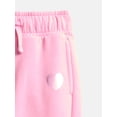 thumbnail image 3 of Wonder Nation Girls Fleece Joggers, Sizes 4-18 & Plus, 3 of 3