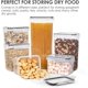 thumbnail image 2 of Juego de recipientes herméticos para almacenamiento de alimentos con tapas, 15 recipientes de plástico sin Bpa para alimentos secos para organización y almacenamiento de despensa d, 2 of 2