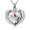 Steel/White, variant on Crystal Heart Cremation Jewelry for Ashes Holder Urn Necklace for Ashes of Loved One - Redemptorist