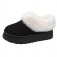 thumbnail image 1 of Botas de nieve estéticas, térmicas y con forro de felpa, botines de gamuza informales, versátiles y de corte bajo, con punta redonda, cómodas y cálidas para el colegio., 1 of 5