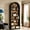 Black Brown, variant on Fnova 78" Bookshelf, Farmhouse Tall 8-Tier Arched Bookcase, Wood Display Shelf Book Shelf Organizer for Living Room, Bedroom, Entryway