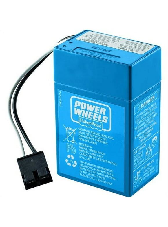 Power Wheels 6-volt Rechargeable Replacement Battery for Ride-Ons