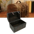 thumbnail image 3 of Wooden Vintage Storage Box Chest Treasure Box, Decorative Large Keepsake Box Jewelry Trinket Chest, Antique Style Storage Organizer Container for Keepsakes Treasures Jewelry, 3 of 9