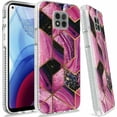 thumbnail image 1 of Kaleidio Case For Motorola Moto G Power (2021 Version Only) [Thick Hybrid] Protective TPU [Shockproof] Skin Cover [Rich Purple Marble Design], 1 of 4