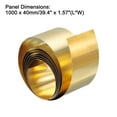 thumbnail image 2 of Brass Sheet Roll, Metal Foil Plate 1000mm x 40mm x 0.1mm, 1 Pack, 2 of 5