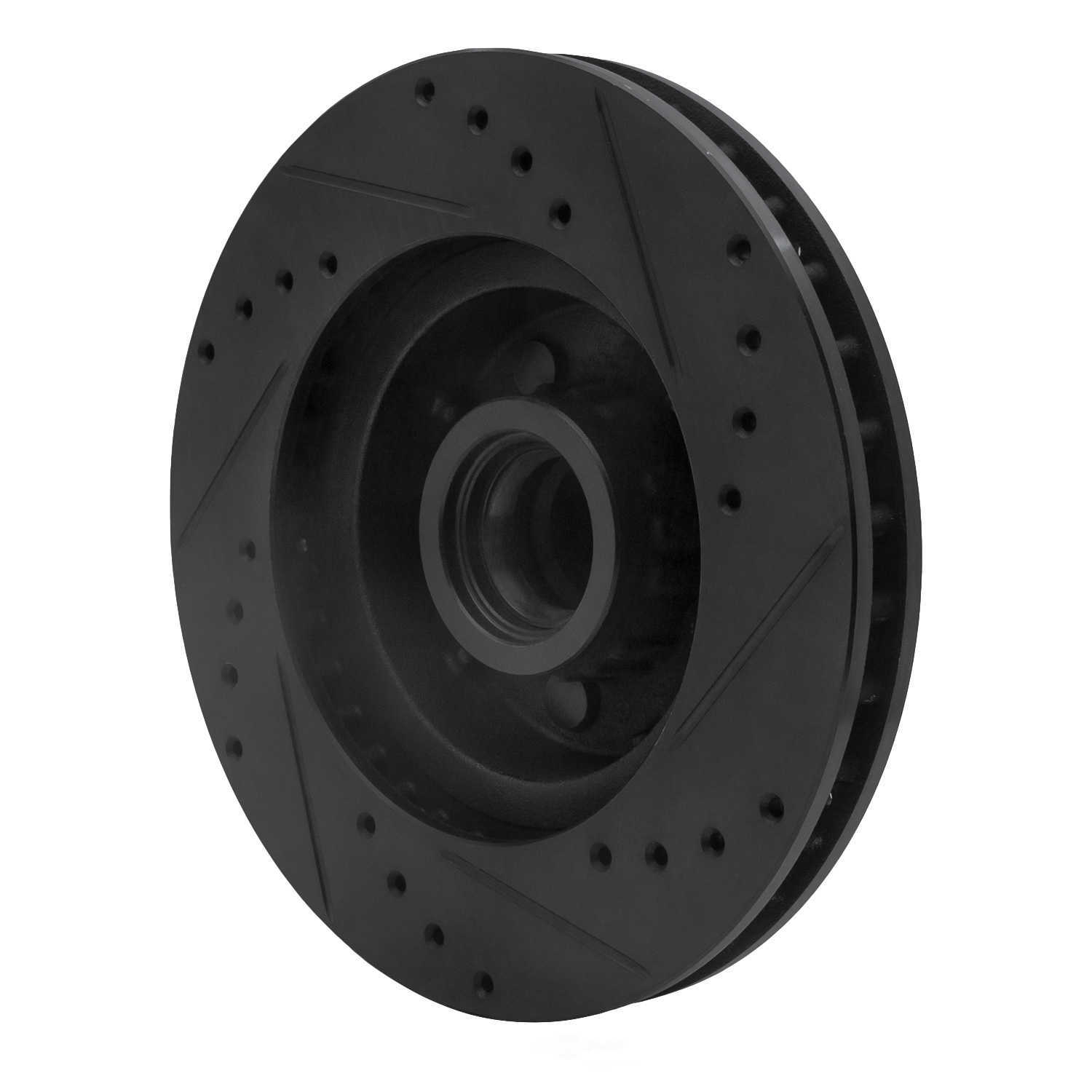 Dynamic Friction Company 633-39026L DFC Brake Rotor - Drilled And Slotted - Black