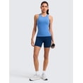 thumbnail image 3 of CRZ YOGA Seamless Workout Tank Tops for Women - Athletic Running Gym Sleeveless Shirts Racerback Breathable, 3 of 5