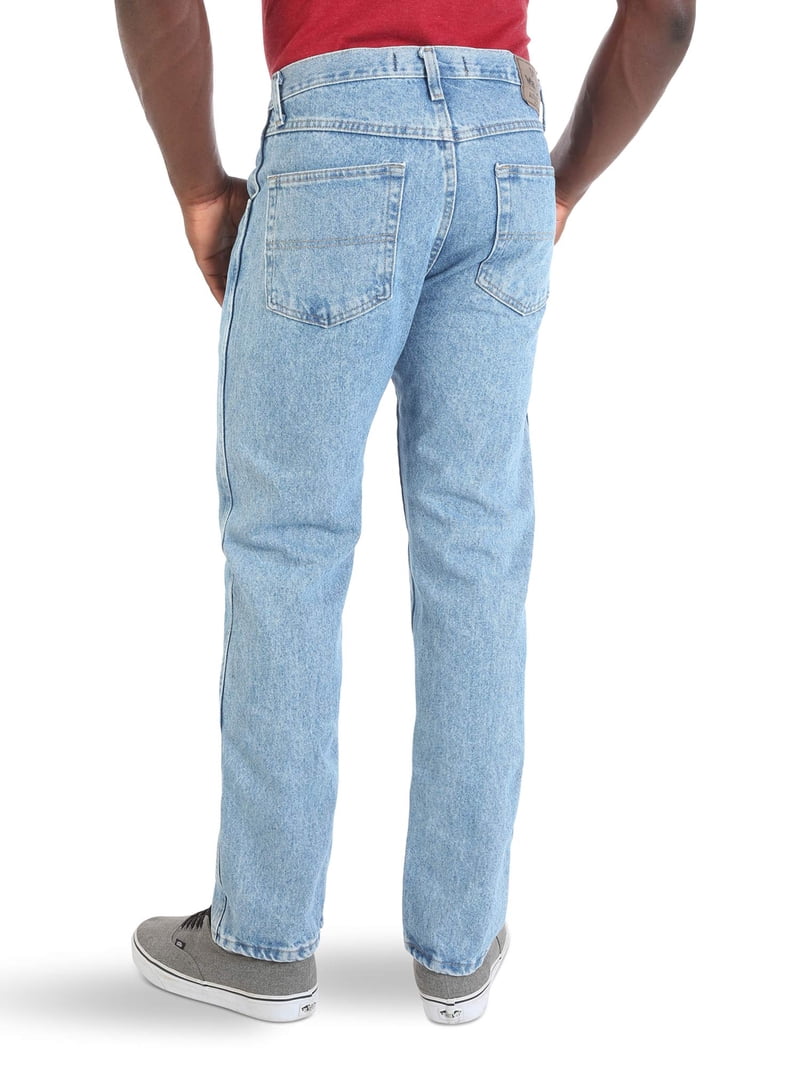 Mens 34x32 Straight Leg Cotton Five Pocket Jeans 34 - Walmart.com