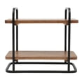 thumbnail image 6 of Gibson Home Gracious Dining 2-Tier Wooden Serving Tray with Metal Frame – Acacia Wood, 6 of 14