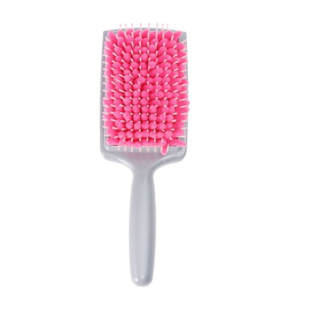 Cepillo de pelo absorbente, creativo, con esponja y secador (rosa)