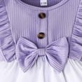 thumbnail image 5 of Gelikeya Toddler Easter Dress 6 to 9 Months Cute Bowknot Design Summer Princess Dress Ruffle Short Sleeve Casual Dress(Toddlers, Light , 12-18 Months), 5 of 6