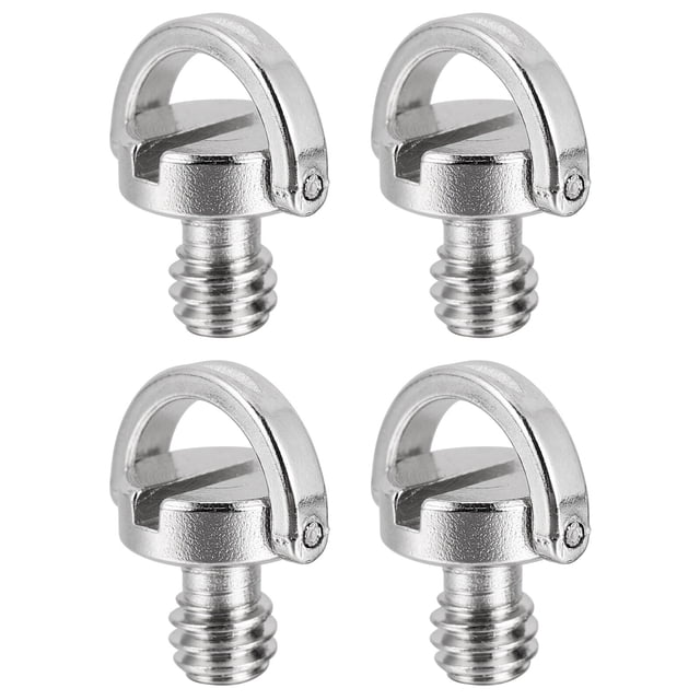 CIMAXIC 4pcs Camera Screw with Slotted for Tripod Monopod Ball Head Quick Release Plate,0.59"X0.55"X0.47"