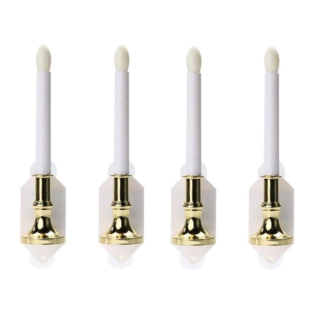 4Pcs Velas sin llama luz solar de la luz de la lámpara de la pared de la ventana de la lámpara de pared con las tazas de succión, decoración LYD Decoración de pared