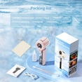 thumbnail image 4 of Hangfan portable spray handheld fan [19H maximum cooling time], 3000mAh USB rechargeable spray fan, 100 gear adjustable, mini fan, suitable for travel/shopping/makeup - summer female gift-Pink, 4 of 8