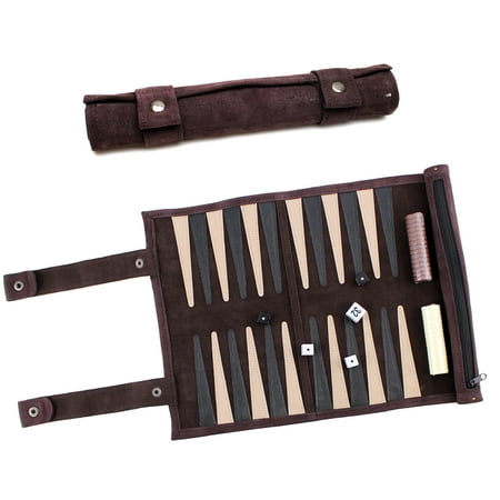Metal Backgammon - Travel Sized Rolled Backgammon 13