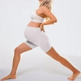 thumbnail image 7 of YUEHUA Women's Maternity Thin Ice Silk Shorts Lounge Sleep Pajama Workout Comfy Stretchy Pregnancy Shorts, 7 of 7