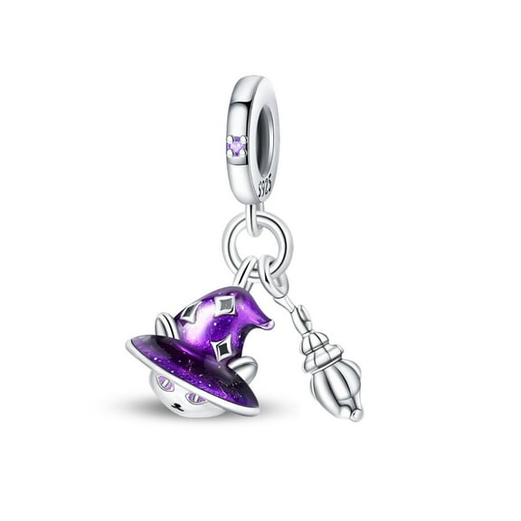 KUNSIR Charms Sterling Silver S925 Mystic Cat Dangle Pendant Charms For Bracelet or Necklace DIY Jewelry Gifts