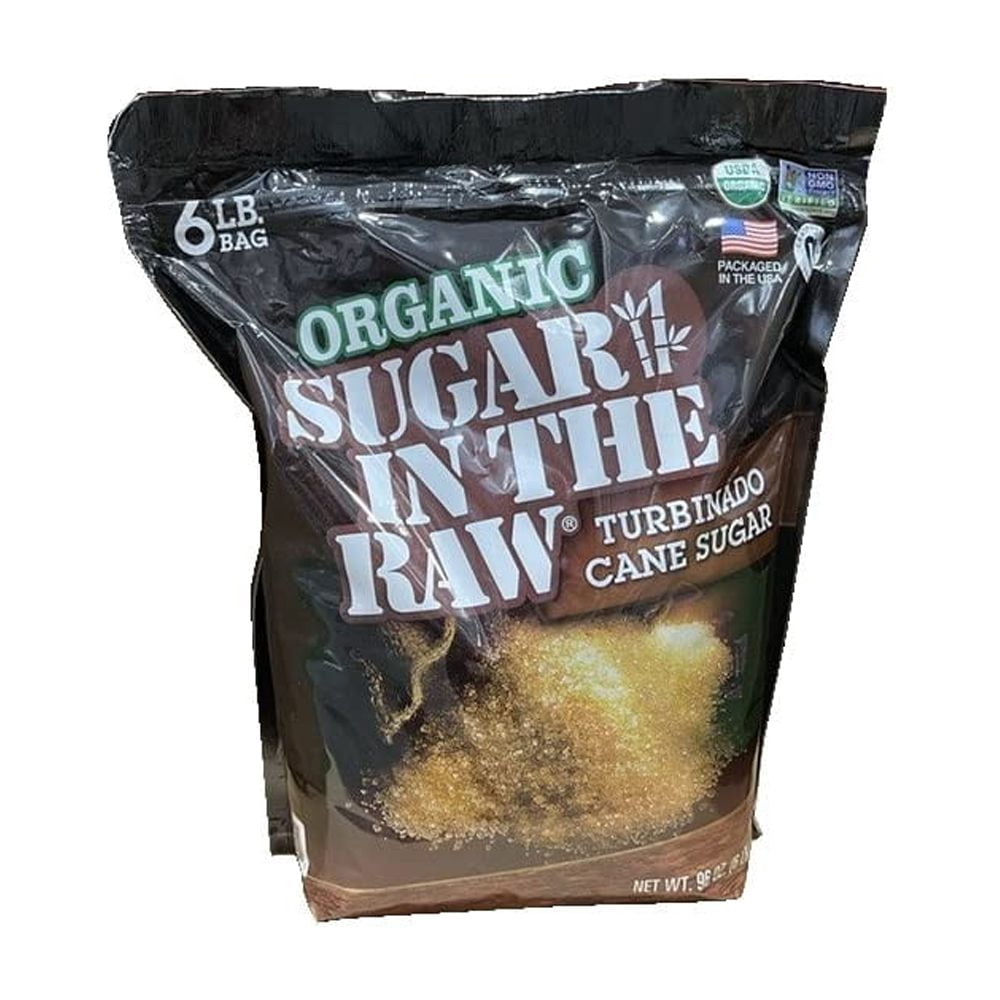 Organic Sugar in the Raw Turbinado Cane Sugar, 6 Pound