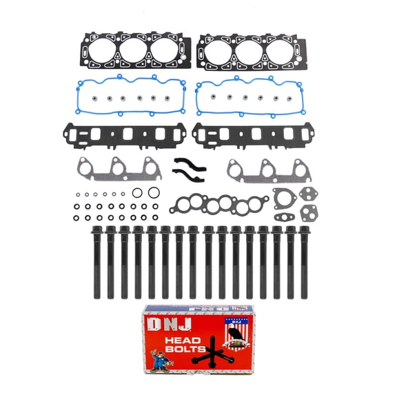 DNJ HGB4138 Cylinder Head Gasket Set Fits Cars & Trucks 96-98 Fitsd Mercury 3.0L OHV 12V