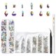 thumbnail image 1 of Diamantes de imitación AB cristal Nail Art Set DIY diamantes de imitación gemas para uñas clase transparente multiforma parte posterior plana Juegos de manicura Conjunto de diamantes en forma Guardurnaity CE007372-02, 1 of 6