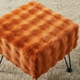 thumbnail image 6 of Home Soft Things Bubble Textured Stool Ottoman - Burnt Orange - 17'' x 17'' x 17'', 6 of 7