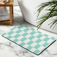 thumbnail image 3 of Checkered Runner Rug for Bathroom - Non-Slip, 20x32 inches, Absorbs Water, Soft Microfiber, Machine Washable, Ideal for Bathtub & Showers., 3 of 5