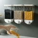 thumbnail image 4 of Dispensador de Cereales de Pared | Recipiente Hermético de Cocina con Prensa y Tapa de Apertura Amplia | Organizador de Despensa Compacto para Granos, Refrigerios y Comida para Mascotas | Montaje Fác, 4 of 7