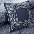 thumbnail image 4 of 8 Piece Jacquard Comforter Set-Color:Navy,Size:Cal King, 4 of 7