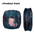 thumbnail image 2 of Jiueut Cartoon Cat Medical Products Rollator Walker Seat & Back Cover for Women 2 Piece Walker Seat Cushions for Seniors Removable Walker Seat Cushion Cover for Seniors, 2 of 7