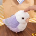 thumbnail image 5 of Agapornis loro peonía de alta fidelidad loro de peluche periquito periquito juguetes de peluche animales realistas muñeca de peluche de simulación, 5 of 5