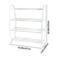 thumbnail image 3 of SLYNSHome Shoe Rack for Entryway - 4 Tier - Shoes Storage Holder Stackable Shoe Organizer for Closet Space-Saving Home Essentials (White), 3 of 7