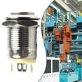 thumbnail image 6 of GLFILL 12mm Metal Push Button Switch Power Button Waterproof Flat LED Light 12V-24V, 6 of 8