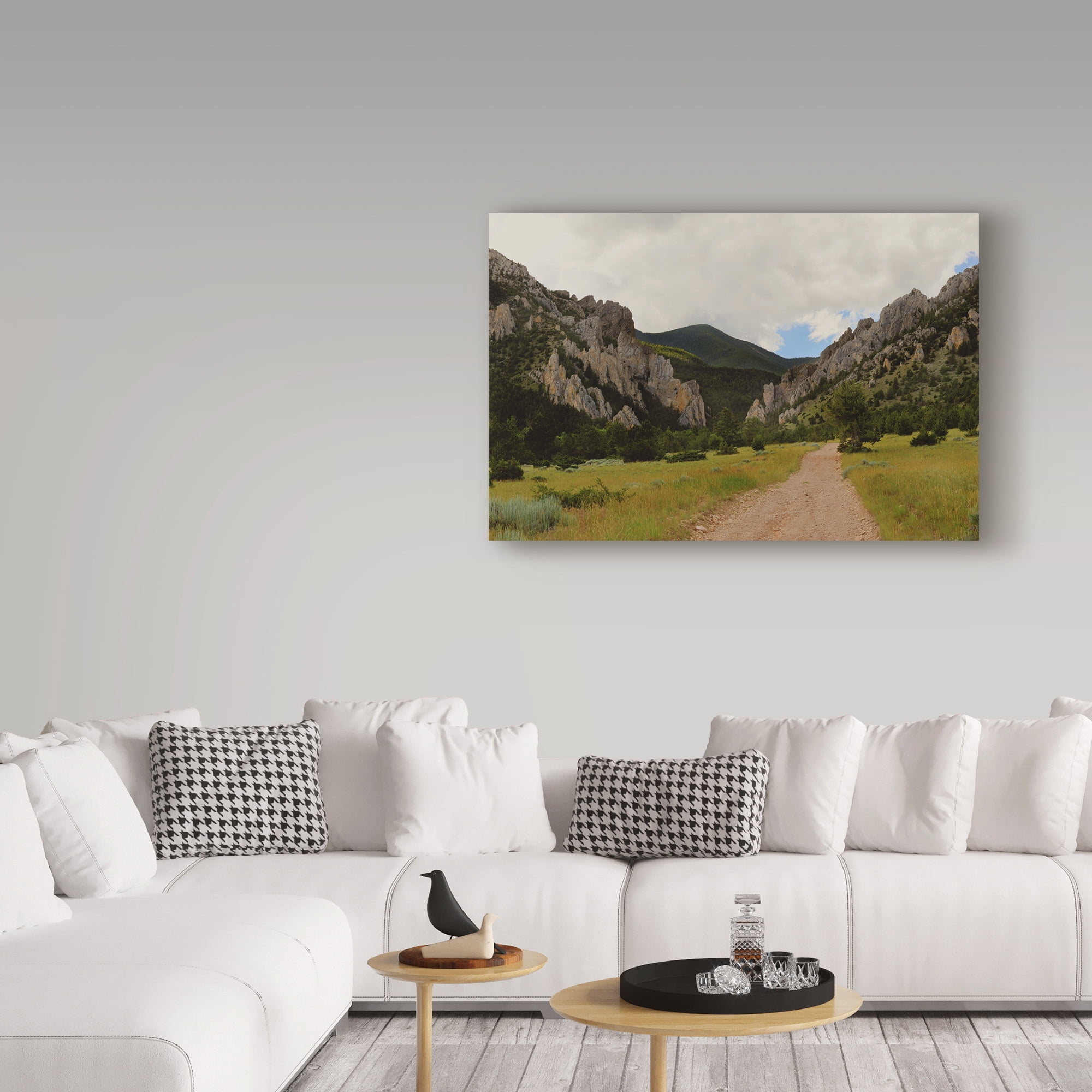 Trademark Fine Art 'Bear tooth Mountains' Canvas Art by Amanda Smith