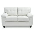 thumbnail image 4 of Glory Furniture Gallant Faux Leather Loveseat in White, 4 of 6