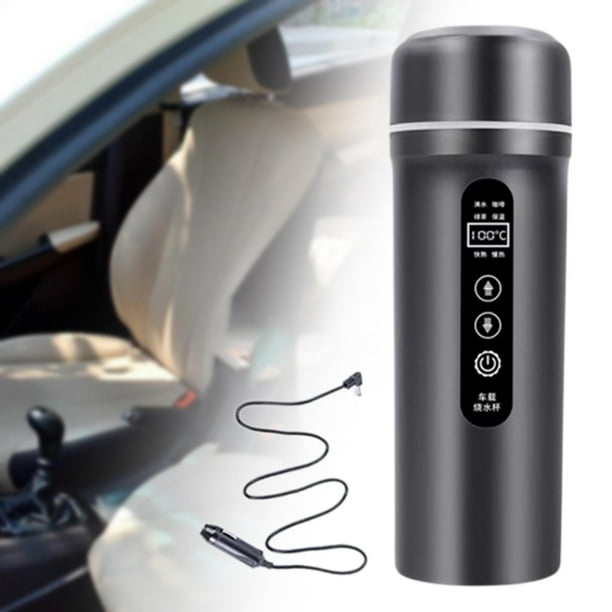 Hervidor de agua para coche de 12V/24V, taza calentadora, Hervidor eléctrico inteligente con tacto, hervidor de viaje para coche, para té,
