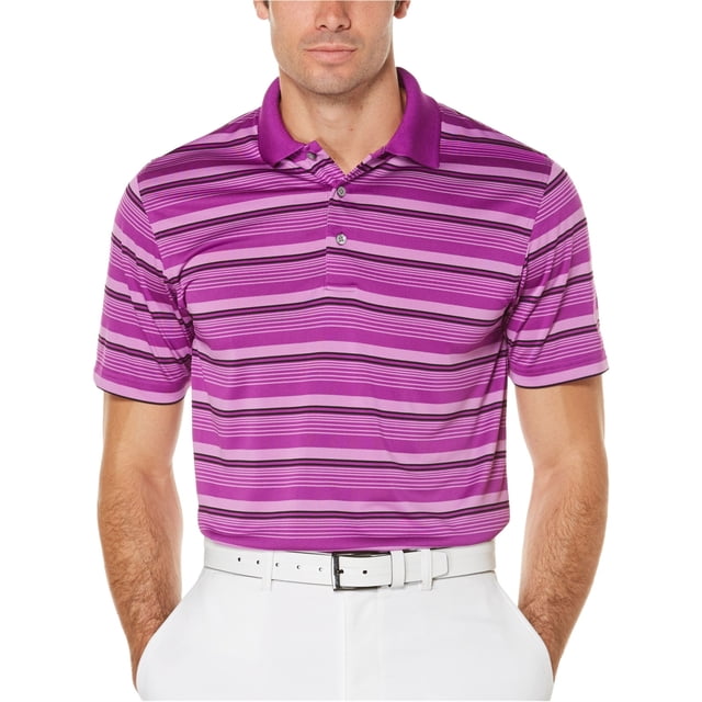 Polo de Rugby PGA Tour Airflux Stripe morado mediano