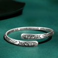 thumbnail image 2 of Brazalete Poevic Flor de Loto Ajustable en Plata, 2 of 7