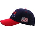 thumbnail image 2 of Gorra de béisbol unisex bordada con la bandera de Estados Unidos y América, de algodón, para hombres y mujeres, adolescentes JAMW Sencillez, 2 of 4