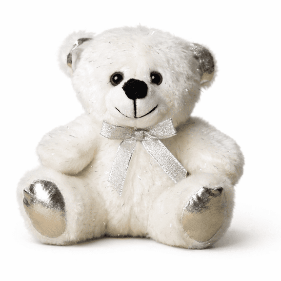 Silver Shimmer 6 Inch Teddy Bear Plush Stuffed Animal Soft Toy