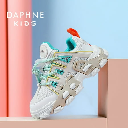 

DAPHNE Girl‘s Fashion Mesh Athletic Sneakers Breathable Comfortable Casual Sport Shoes For Walking Running Kids Children