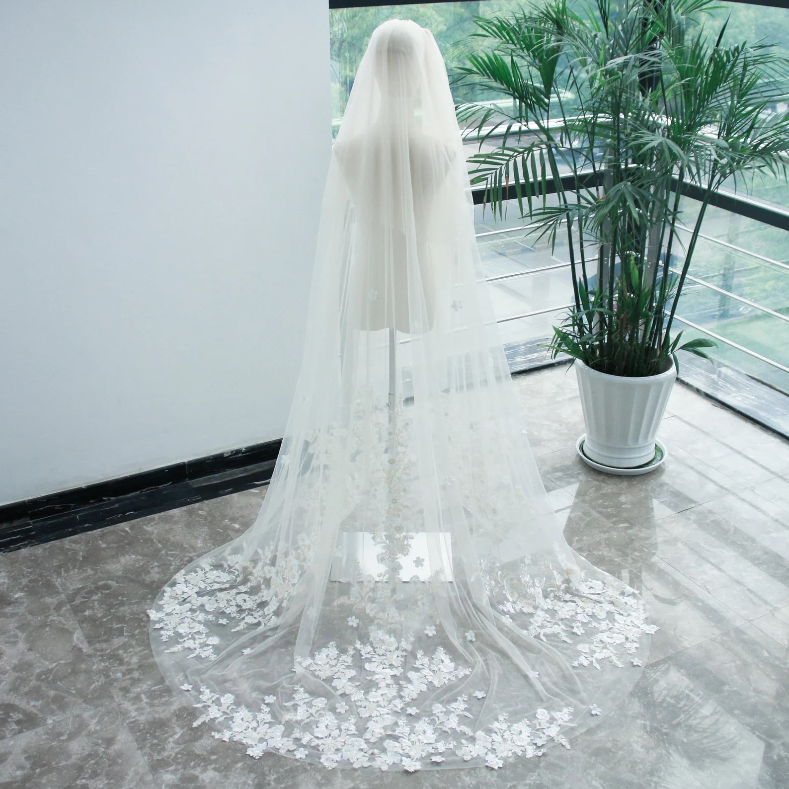 Lace Wedding Veils at Affordable Elegance Bridal