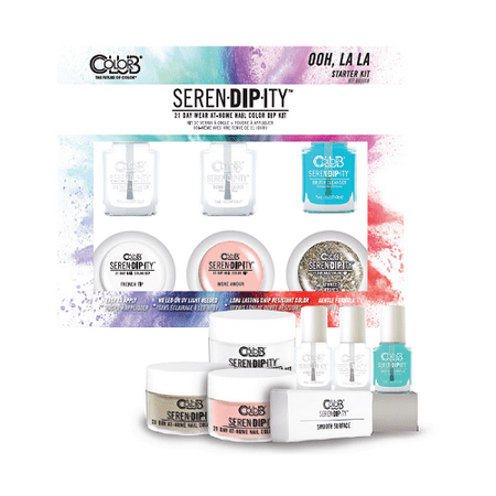 Color Club Serendipity Dip Powder Starter Kits (Ooh La (Best Nail Color For Tan Skin)