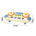 thumbnail image 2 of EGNMCR Children's Multi-functional Electronic Organ Toys, Enlightenment Learning Musical Instruments, Light Music, Early Education, Puzzles, Patting Piano Toys Musical piano, 2 of 7