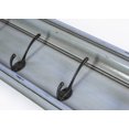 thumbnail image 7 of Home Wall Decorative Antique Brass Hardware 4 Hook Coat Rack - Blue, 7 of 7