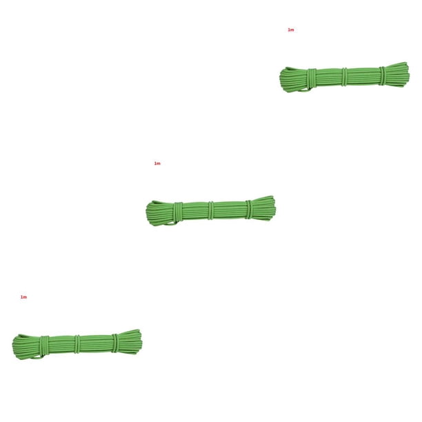 Wosthever Cuerda de escalada portátil 6 mm Cuerda de descenso antideslizante Accesorio de supervivencia para actividades al aire libre, 1 m, verde Type1 NO1 Wosthever CBP155748