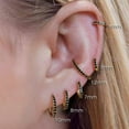 thumbnail image 5 of Rose Gold Multi-Color Hoop Earrings With Sizes, 5 of 7