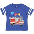 thumbnail image 3 of Inktastic Valentine's Day Fire Truck with Hearts Boys or Girls Toddler T-Shirt, 3 of 5