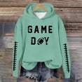 thumbnail image 2 of WEAIXIMIUNG Sweat à Capuche pour Femmes, Imprimé Football Baseball, Col Rond et Manches Longues, 2 of 4