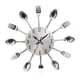 thumbnail image 4 of Reloj de pared decorativo perfecl Acero inoxidable Plateado, 4 of 8