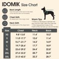 thumbnail image 2 of IDOMIK Warm Dog Coat, Canvas Dog Jacket, Reflective Fleece Pet Cold Weather Vest with Zipper Leash Hole, Gray, M, 2 of 8